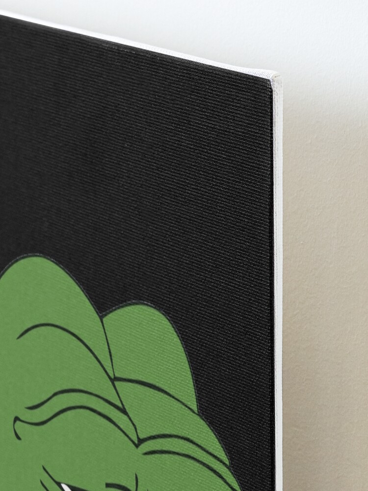 Grinning Poggers emote - peepo pepega twitch discord frog | Art Board Print