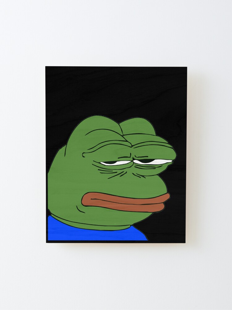 Dark Poggers emote - peepo pepega twitch discord frog Art Board