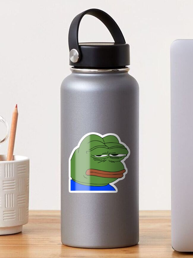 Bored poggers emote - peepo pepega twitch discord frog Hardcover