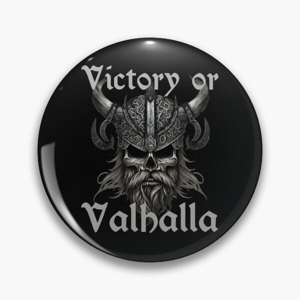 Artikelvorschau,  Sieg oder Valhalla - Wikingerschädel mit Helm entworfen und verkauft von Georgy09.