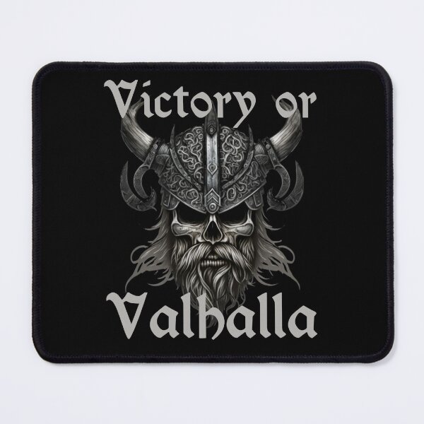Item preview, Victory or Valhalla - Viking Skull with Helmet designed and sold by Georgy09.