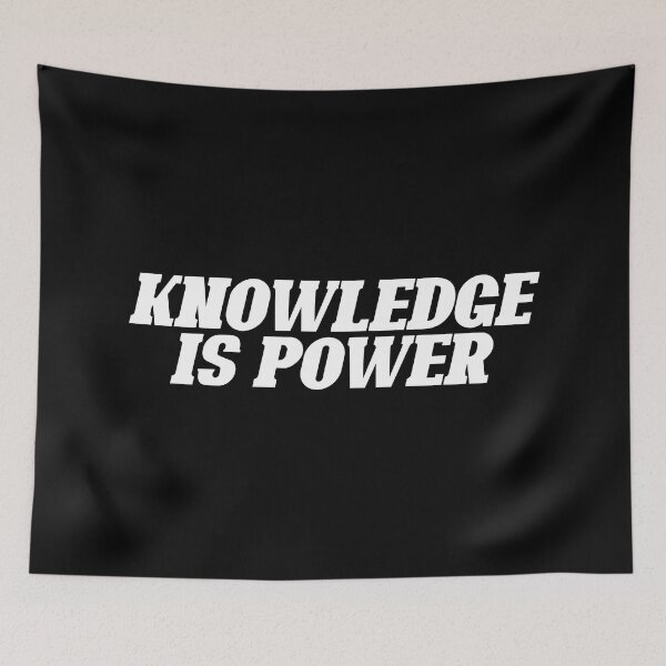 Item preview, Knowledge is power (white) designed and sold by didijuca.