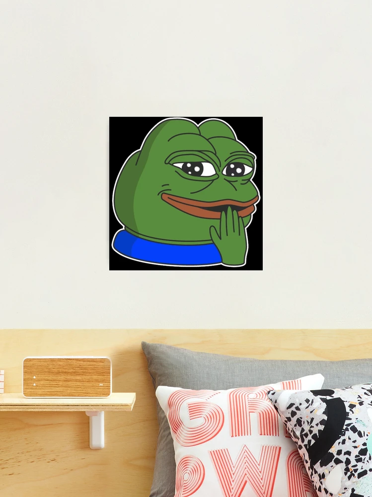 cheeky Poggers emote - peepo pepega twitch discord frog Hardcover