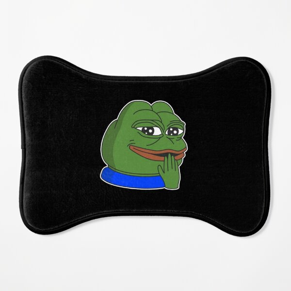 hush Poggers emote - peepo pepega twitch discord frog Mounted