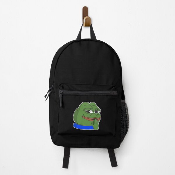Item preview, cheeky Poggers emote - peepo pepega twitch discord frog designed and sold by rmpk101.