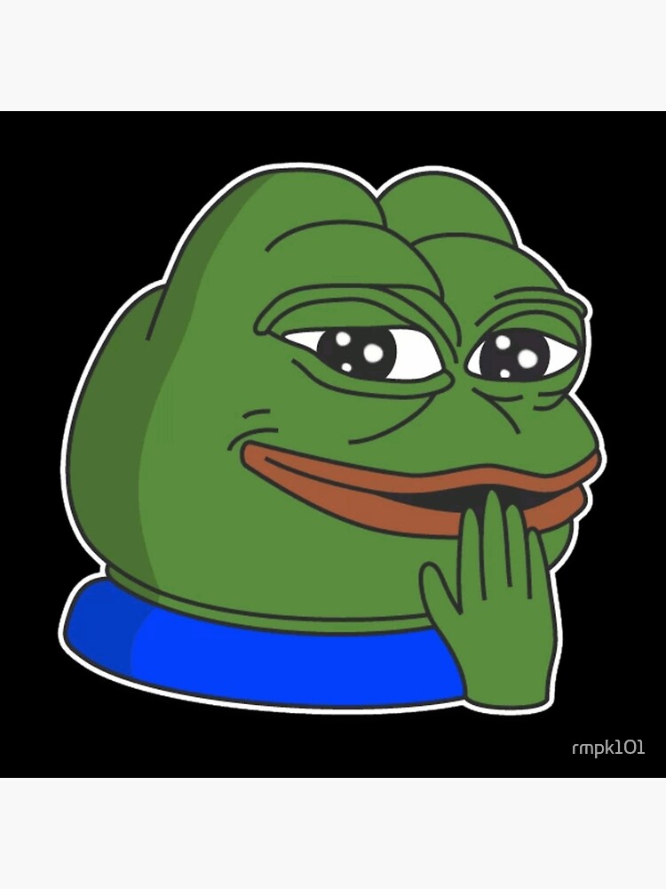 nervous poggers emote - peepo pepega twitch discord frog Art