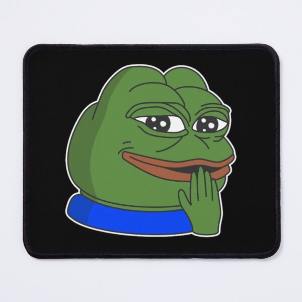 Item preview, cheeky Poggers emote - peepo pepega twitch discord frog designed and sold by rmpk101.