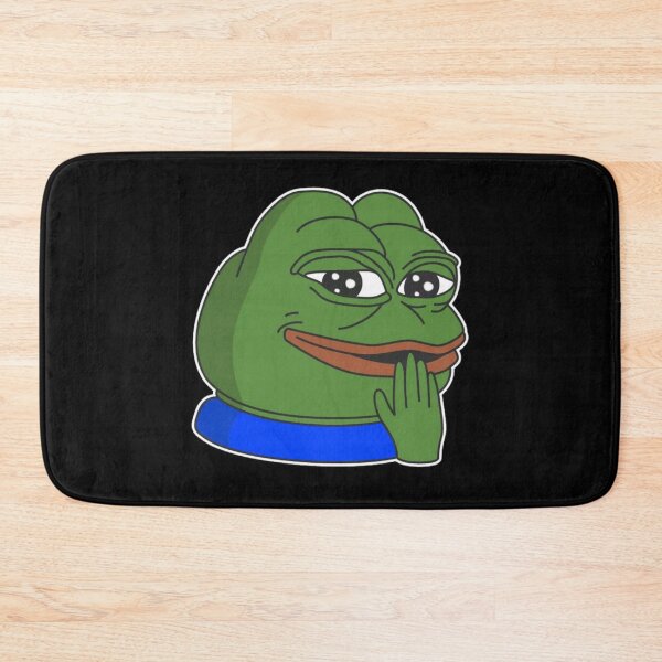 Item preview, cheeky Poggers emote - peepo pepega twitch discord frog designed and sold by rmpk101.
