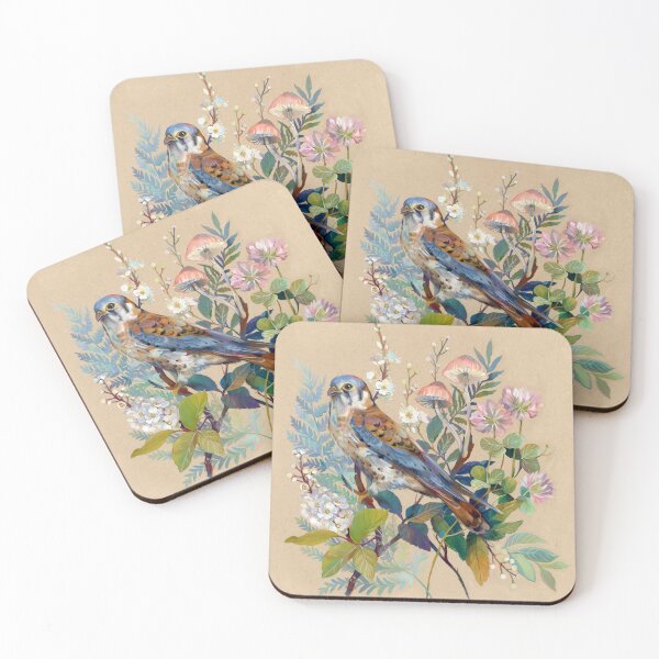 Item preview, Floral Falcon designed and sold by claramcallister.