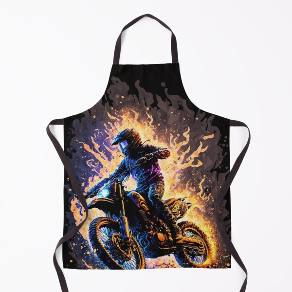 Item preview, Dirt Bike With Flames designed and sold by KoolArtDistrict.