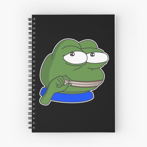 Item preview, hush Poggers emote - peepo pepega twitch discord frog designed and sold by rmpk101.