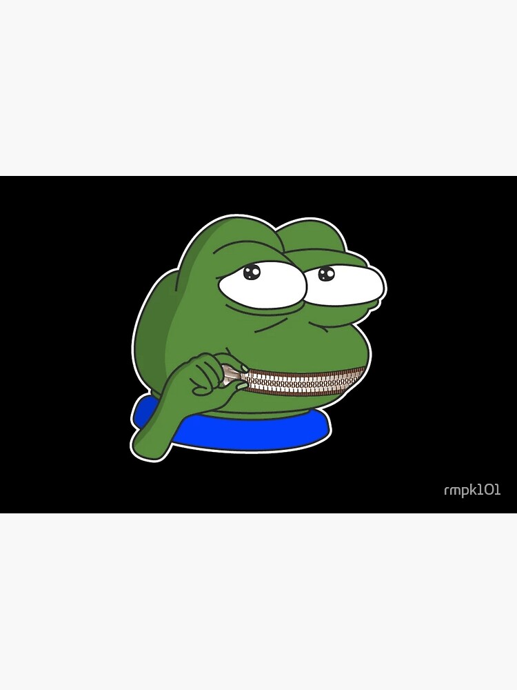 Bored poggers emote - peepo pepega twitch discord frog Hardcover