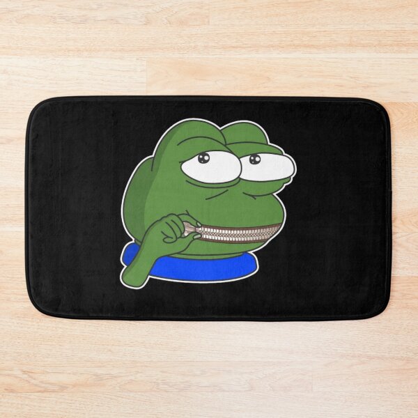 Item preview, hush Poggers emote - peepo pepega twitch discord frog designed and sold by rmpk101.