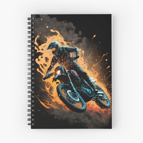 Artikelvorschau, Dirtbike mit Flammen entworfen und verkauft von KoolArtDistrict.