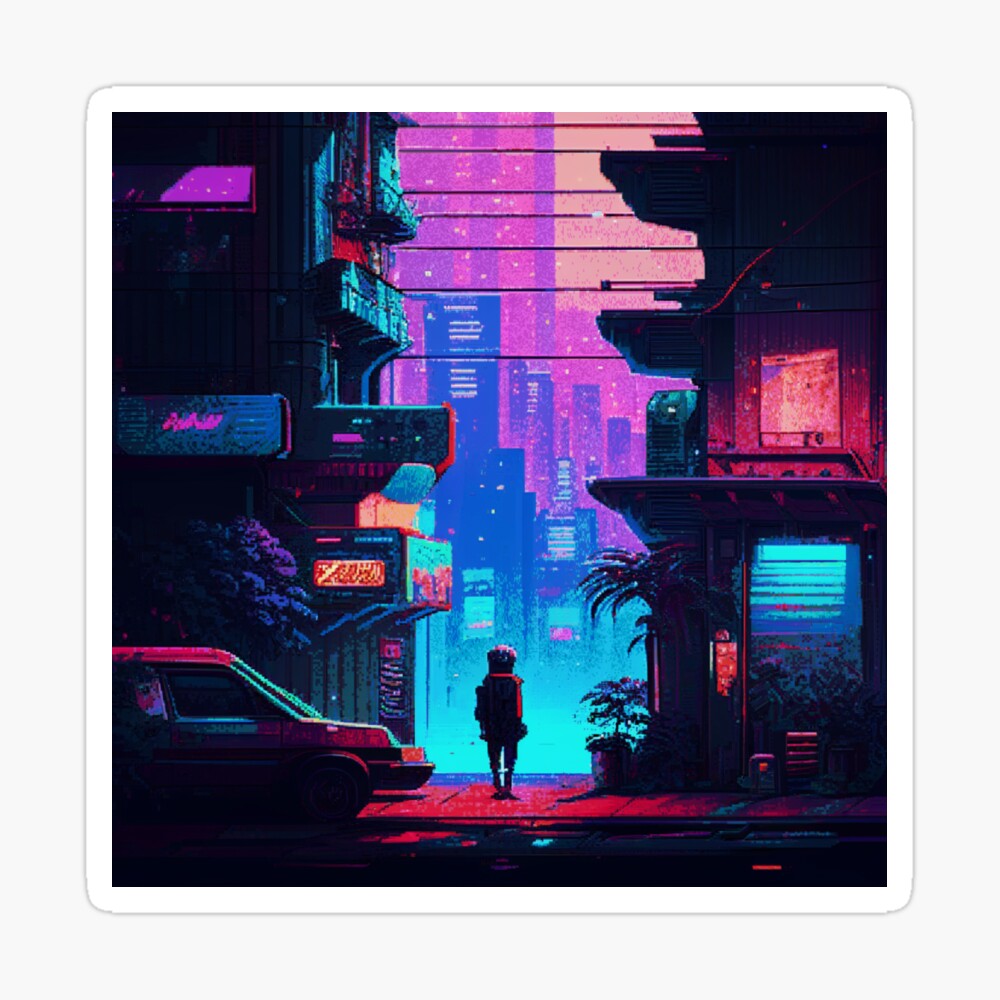 100+] Cyberpunk Pixel Art Wallpapers