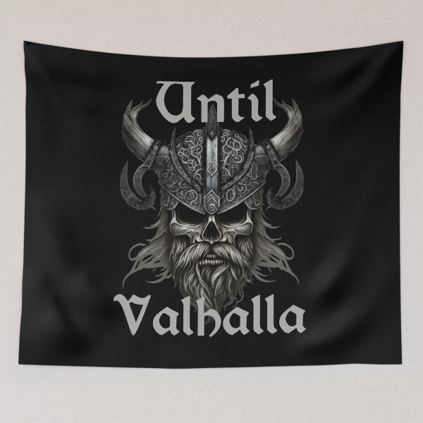 Item preview,  Until Valhalla - Viking Skull with Helmet designed and sold by Georgy09.