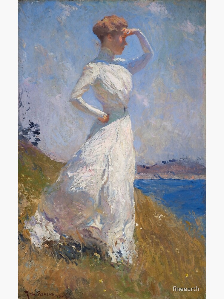 Sunlight by Frank Weston Benson, 1909 Greeting Card for Sale by vintage  wall art