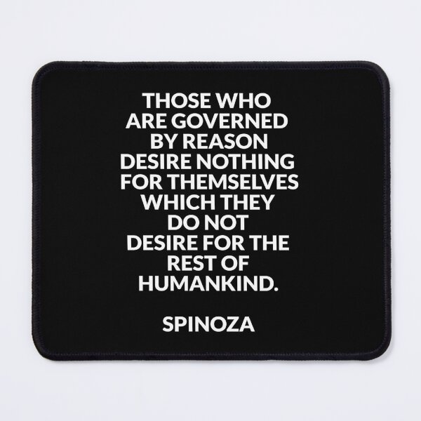 Item preview, Baruch Spinoza philosophy - Those who are governed by reason - Empathy and solidarity quotes designed and sold by Inspirationmotivation.