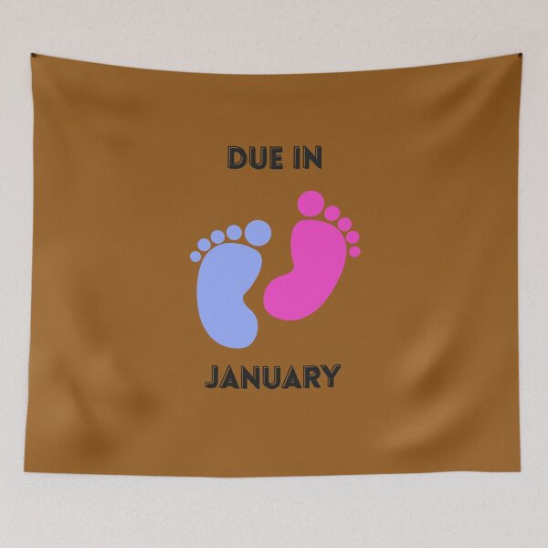 Item preview, Due in January footprints designed and sold by mebcreations.