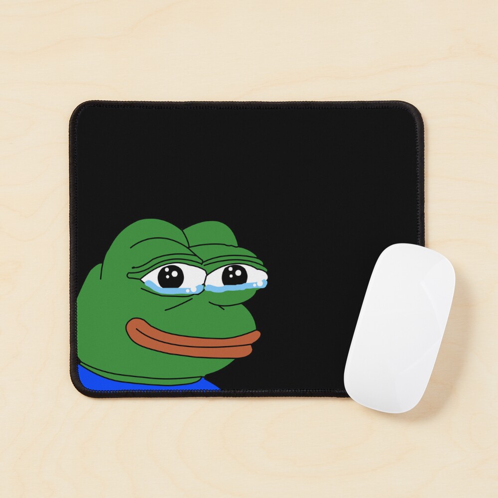 Bored poggers emote - peepo pepega twitch discord frog Hardcover