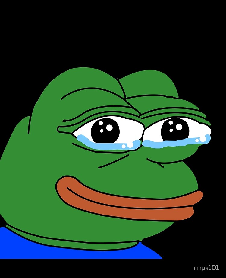 cheeky Poggers emote - peepo pepega twitch discord frog Hardcover