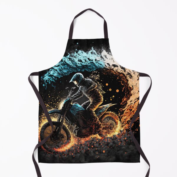 Item preview, Dirt Bike With Flames designed and sold by KoolArtDistrict.