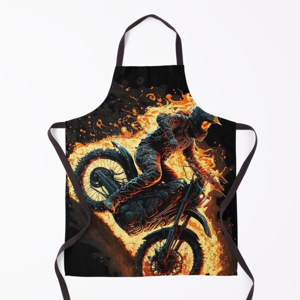 Item preview, Dirt Bike With Flames designed and sold by KoolArtDistrict.