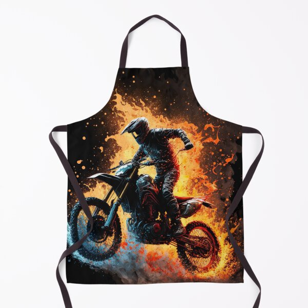 Item preview, Dirt Bike With Flames designed and sold by KoolArtDistrict.