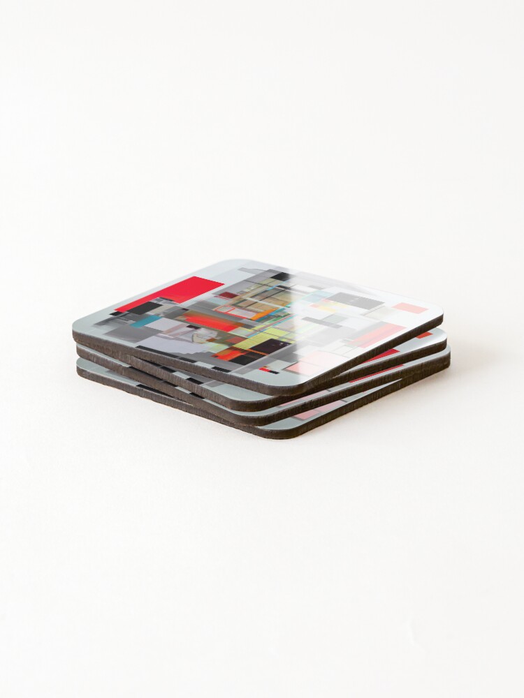 Thumbnail 4 of 5, Coasters (Set of 4), Incessant Restructuring designed and sold by Graphodesia.