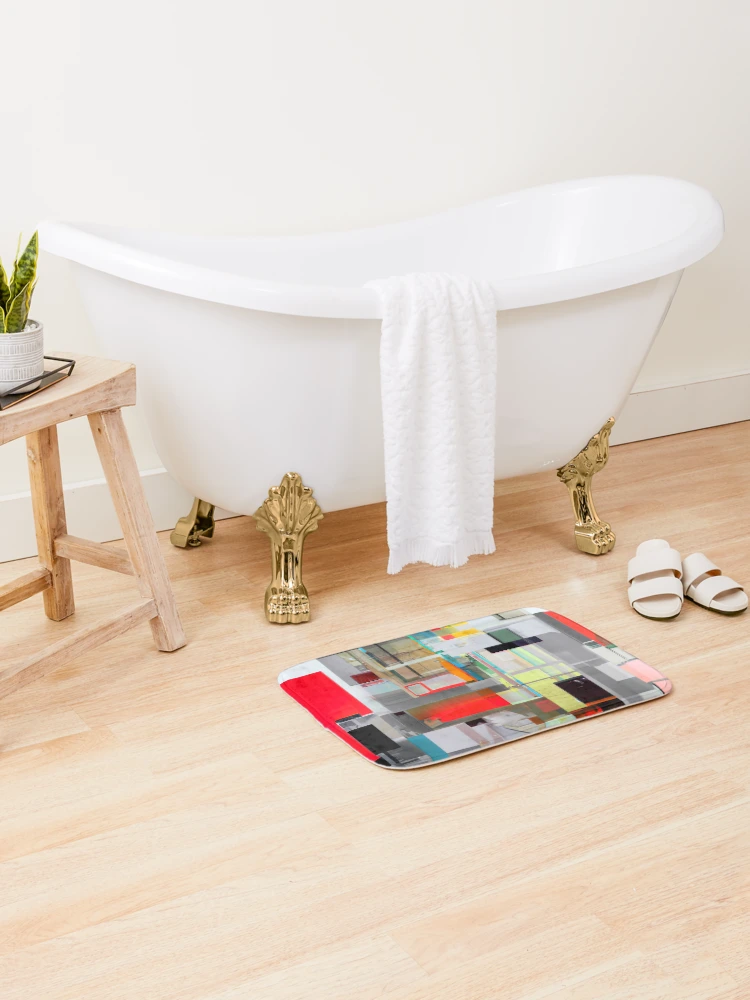 Thumbnail 2 of 6, Bath Mat, Incessant Restructuring designed and sold by Graphodesia.