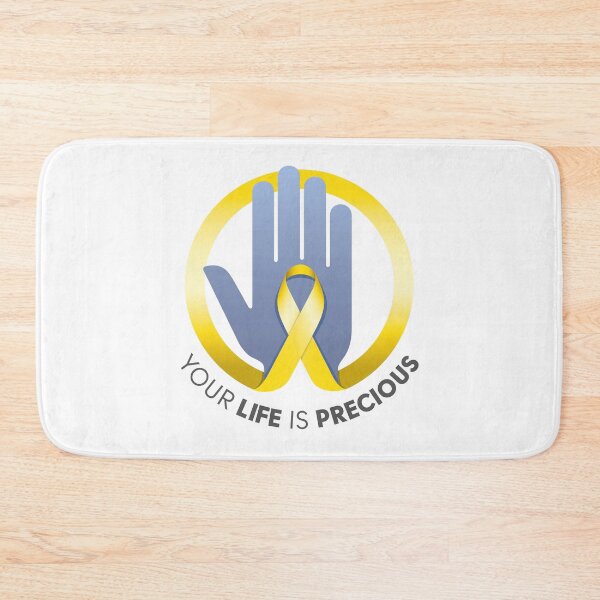 Item preview, Message of support and awareness of help for people against suicide, yellow September, yellow ribbon designed and sold by LucianoCosmo.