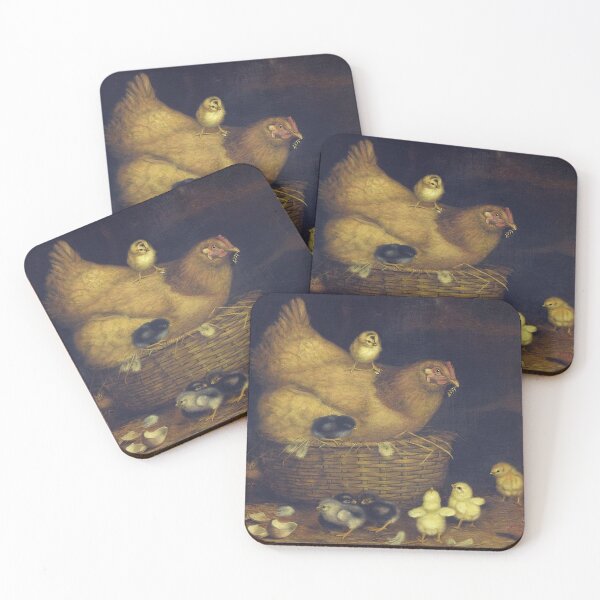 Item preview, Hen With Twelve Chicks by Ben Austrian designed and sold by tomorrowsart.