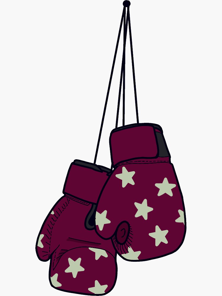 "Cute boxing gloves" Sticker for Sale by jenksel Redbubble