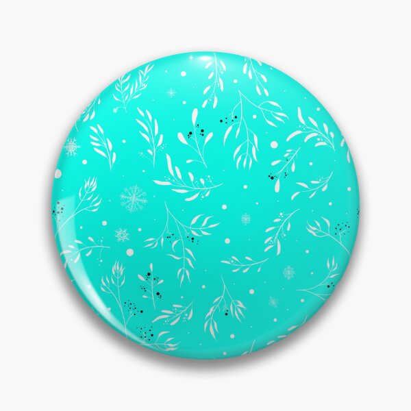 Item preview, Teal Winter Foliage Repeating Pattern designed and sold by Jarrod Vandenberg.