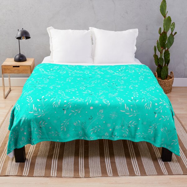 Item preview, Teal Winter Foliage Repeating Pattern designed and sold by Jarrod Vandenberg.