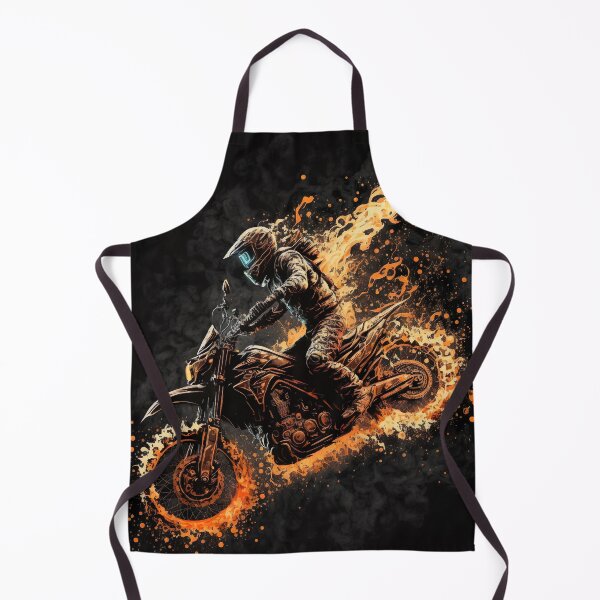 Item preview, Dirt Bike With Flames designed and sold by KoolArtDistrict.
