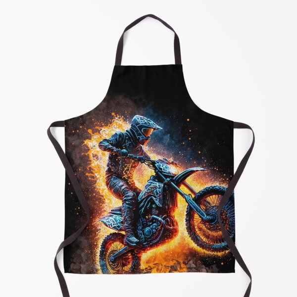Item preview, Dirt Bike With Flames designed and sold by KoolArtDistrict.