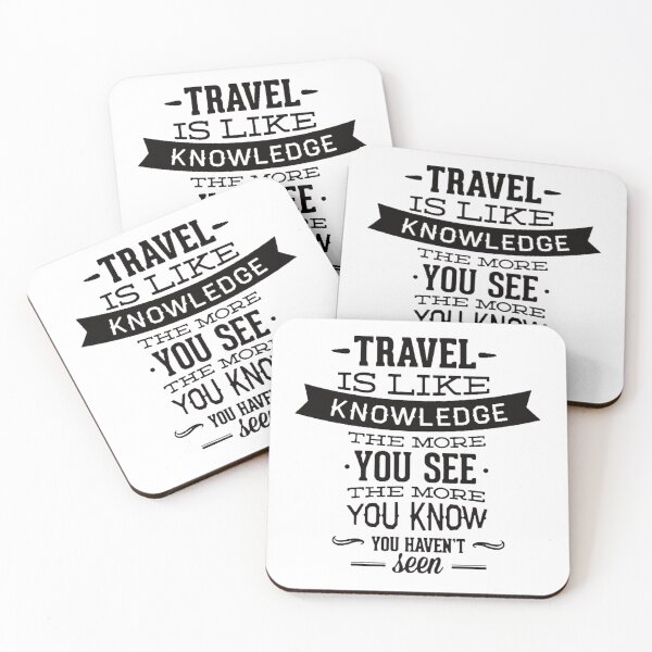 Item preview, Travel is like knowledge  designed and sold by Vector_Vibes.