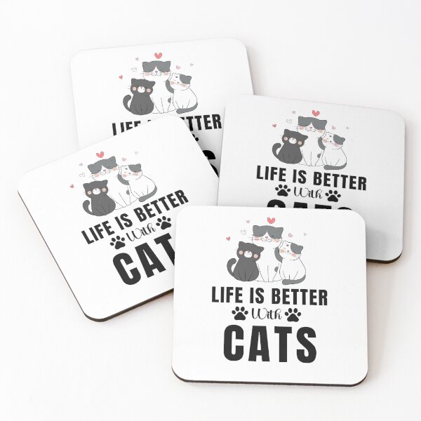 Item preview, Life Is Better With Cats  designed and sold by HappyLife4U.