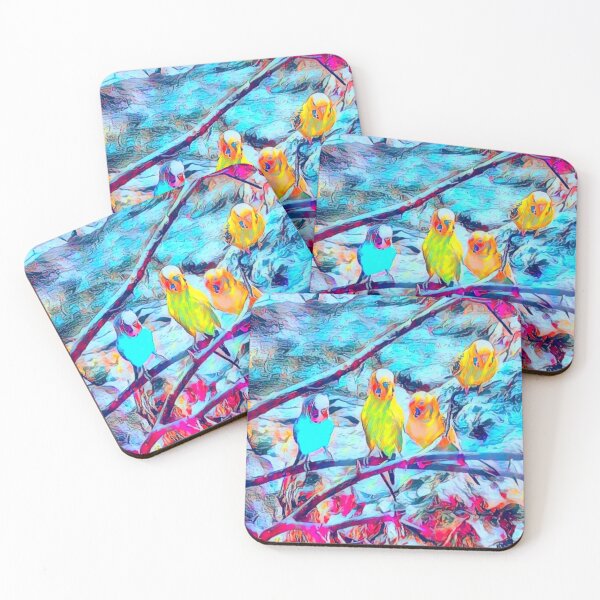 Item preview, budgies designed and sold by WVimages.