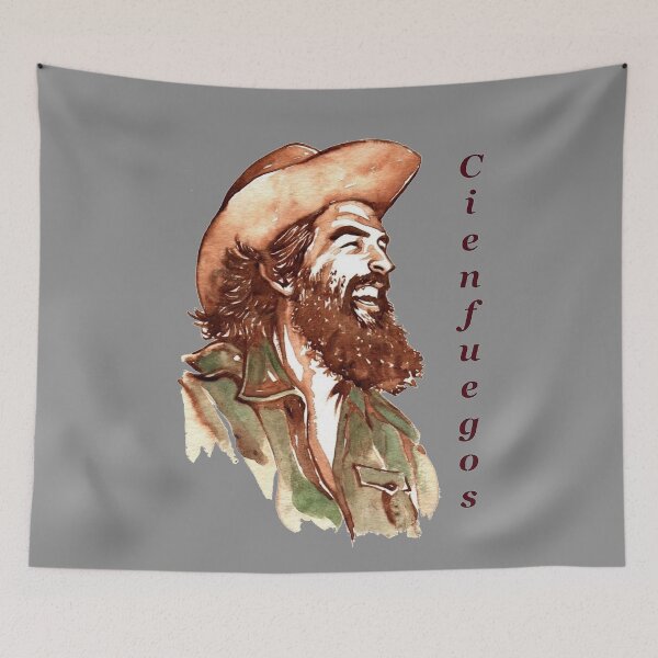 Item preview, Camilo Cienfuegos watercolor artwork designed and sold by PoliticsPrint.