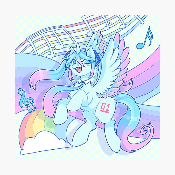 Aperçu de l'œuvre HATSUNE MIKU PONEY créée et vendue par Circecil.