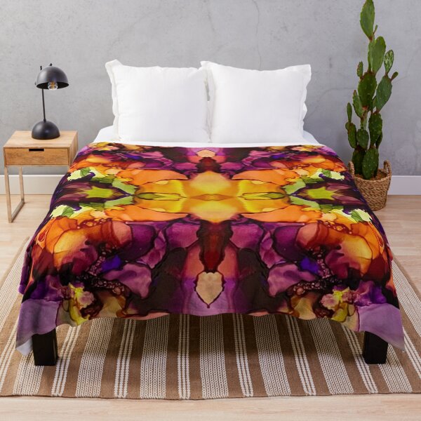 Item preview, Bold Kaleidoscope in Purple Orange and Green  designed and sold by BGGretchen.