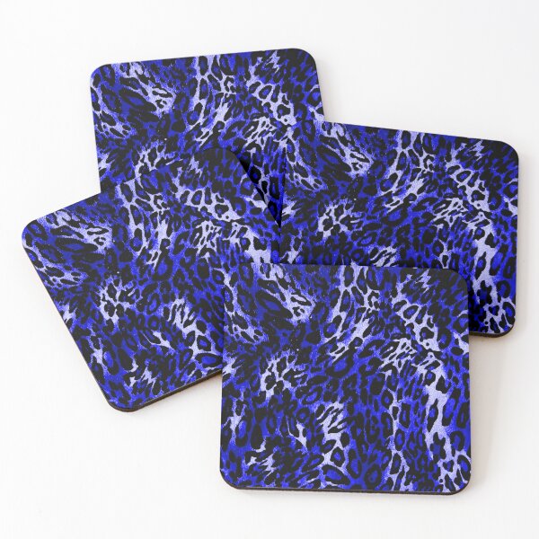 Item preview, blue leopard animal texture designed and sold by fowons.