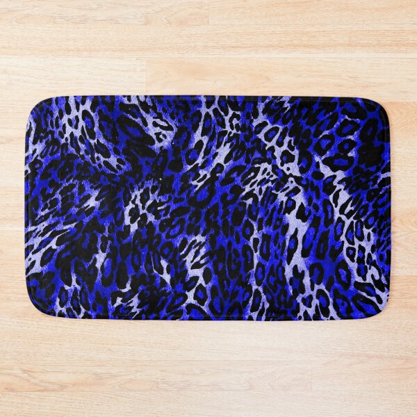 Item preview, blue leopard animal texture designed and sold by fowons.