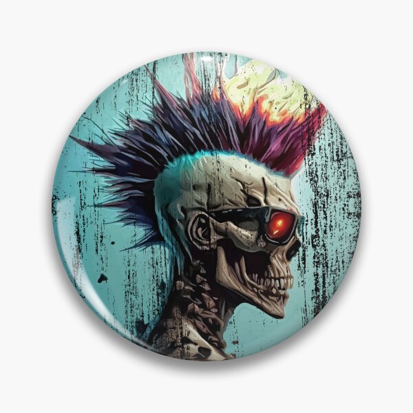 Item preview, Apocalyptic Punk Zombie Skull designed and sold by drizzd.