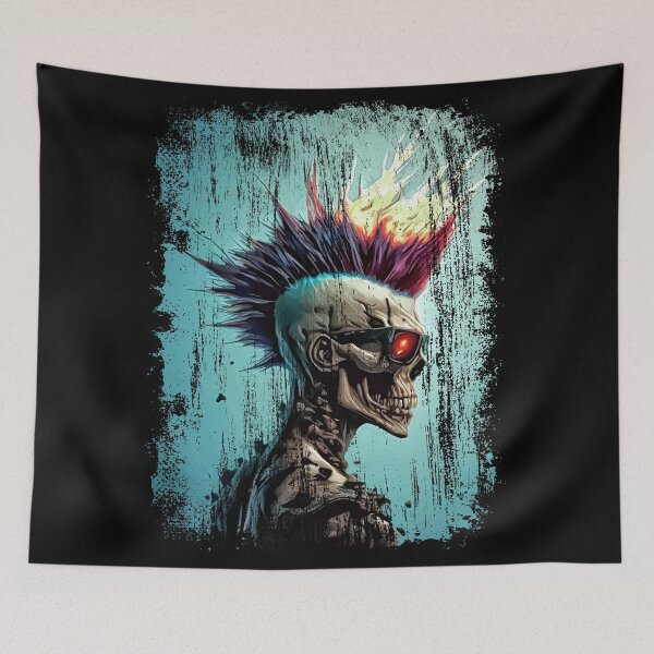 Item preview, Apocalyptic Punk Zombie Skull designed and sold by drizzd.