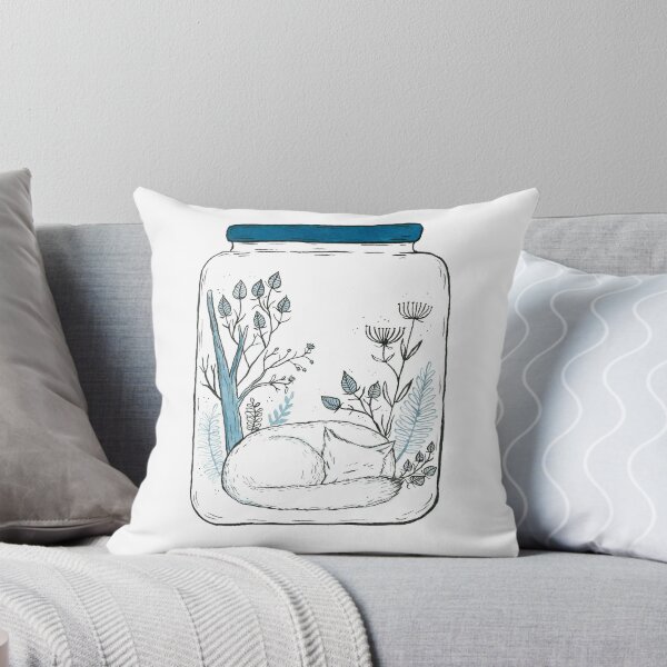 Item preview, Sleeping Arctic Fox Ink Illustration designed and sold by Little-Inkings.