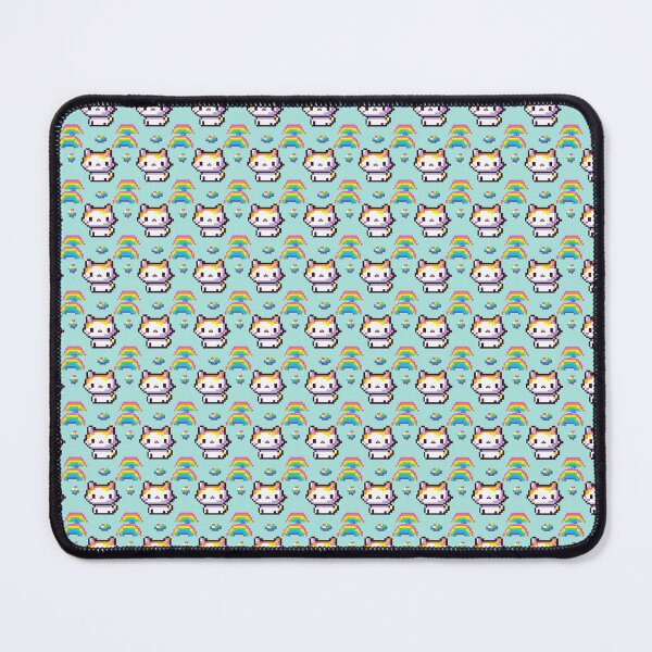 Item preview, Cute cat kitty rainbow pixel art designed and sold by AnnikaSpika.