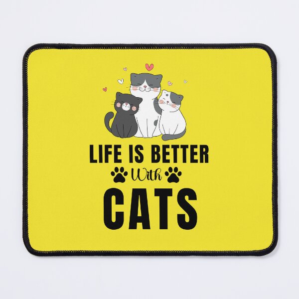 Item preview, Life Is Better With Cats designed and sold by HappyLife4U.